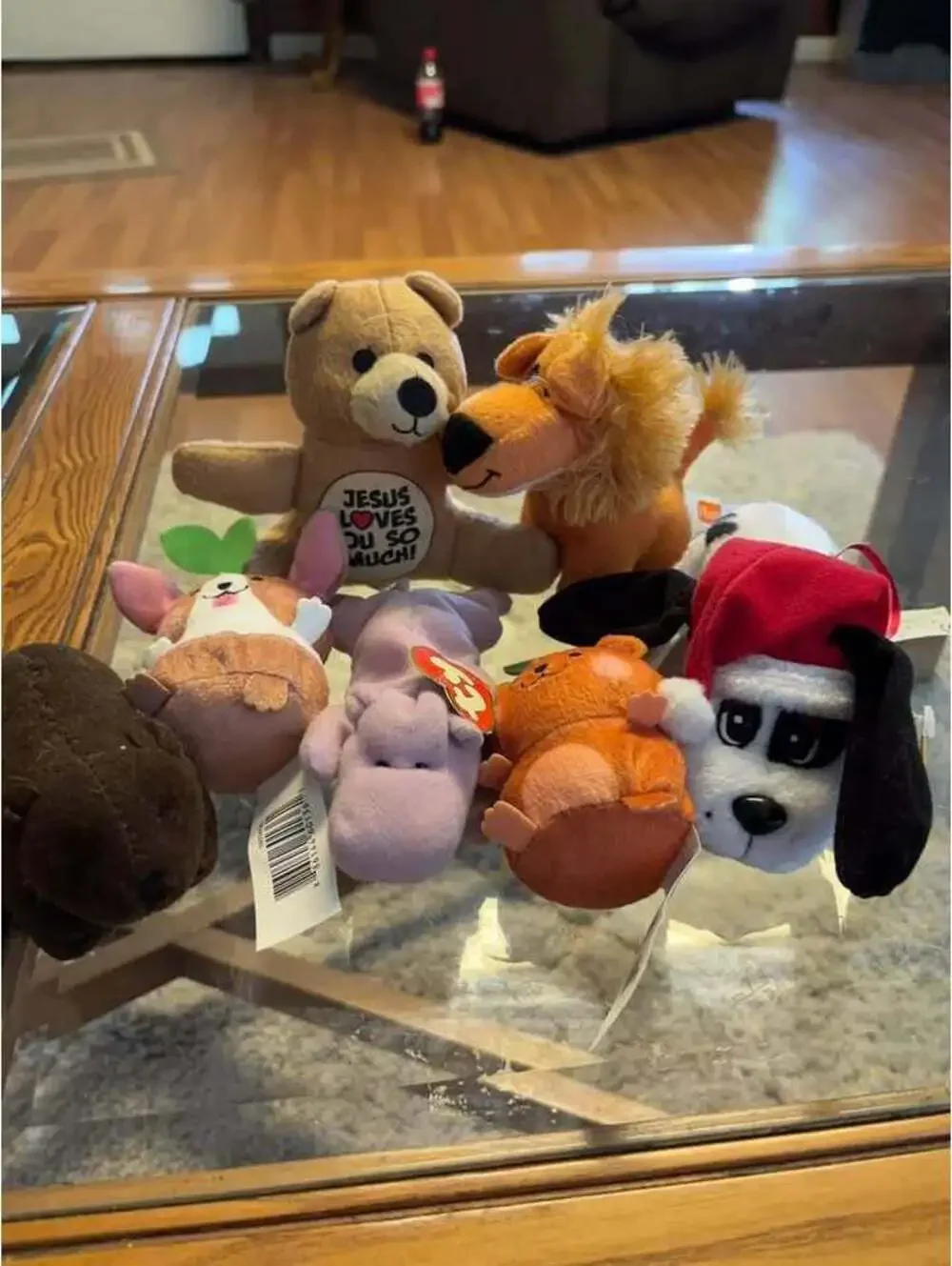 Assorted Small Plush Toy Lot with Ty Beanie Baby